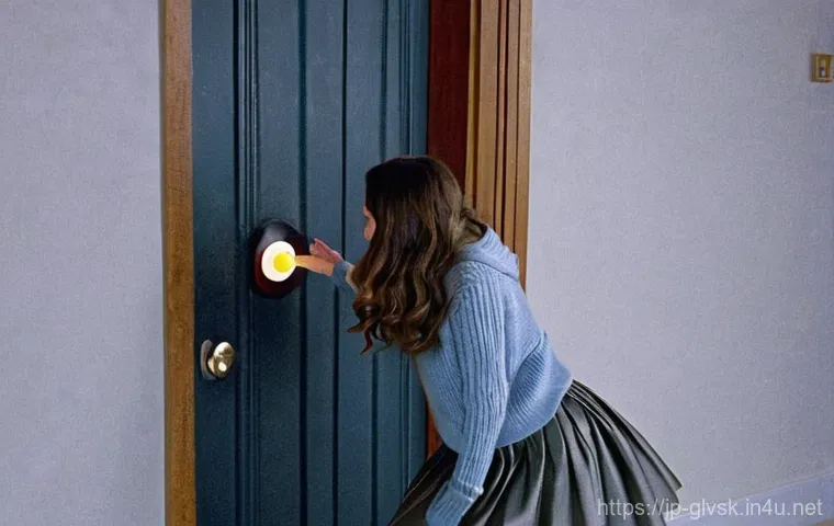 정전기 방지 장갑 추천 - **Winter Static Frustrations:**
    An indoor scene during winter, featuring a young woman in her la...