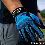 여름철 통기성 좋은 장갑 추천 - A detailed close-up of a pair of summer gloves designed for outdoor activities, featuring lightweigh...